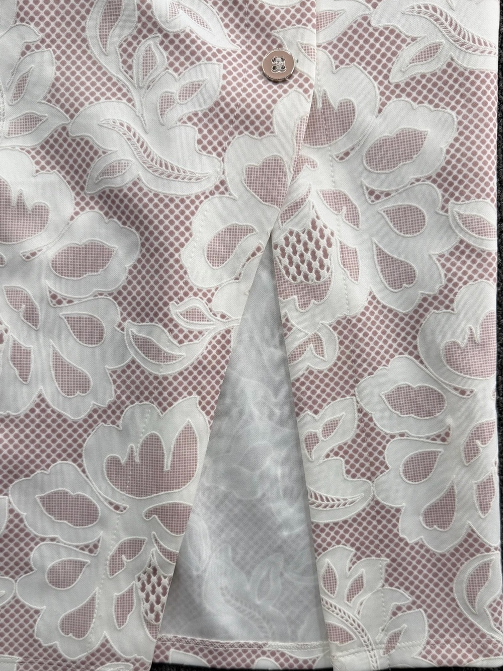 KATE and LILY Sleeveless Mauve Midi Sheath Dress with Floral Lace overlay/Size:4 - Picture 5 of 15